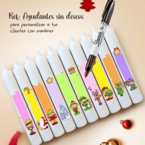 Velas Sin mensaje diseño Navidad