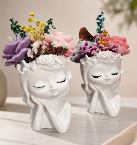 Vela Muñeca con flores